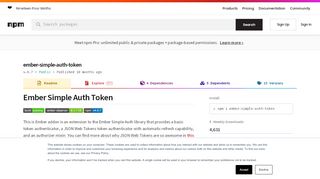 
                            10. ember-simple-auth-token - npm