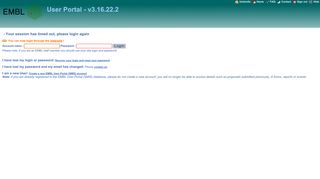 
                            9. EMBL User Portal (SMIS) Login
