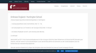 
                            10. Embrace England – Huntington School