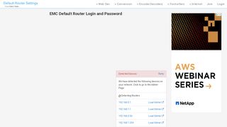 
                            11. EMC Default Router Login and Password - Clean CSS