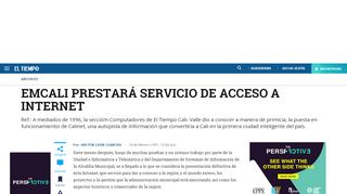 
                            8. EMCALI PRESTARÁ SERVICIO DE ACCESO A INTERNET - Archivo ...