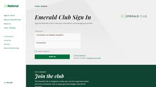 
                            8. Emerald Club Sign In | National Car Rental