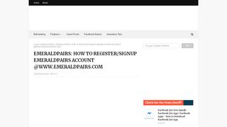 
                            12. EMERALDPAIRS: HOW TO REGISTER/SIGNUP EMERALDPAIRS ...