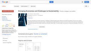 
                            12. Emerging Economies and Challenges to Sustainability: Theories, ...