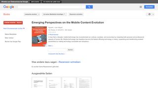 
                            12. Emerging Perspectives on the Mobile Content Evolution