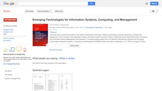 
                            10. Emerging Technologies for Information Systems, ...