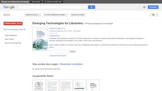 
                            6. Emerging Technologies for Librarians: A Practical Approach to Innovation