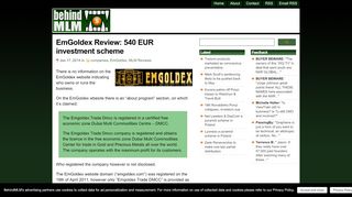 
                            13. EmGoldex Review: 540 EUR investment scheme - BehindMLM