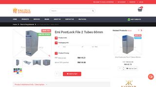 
                            10. Emi PostLock File 2 Tubes 60mm - Fauzul Enterprise