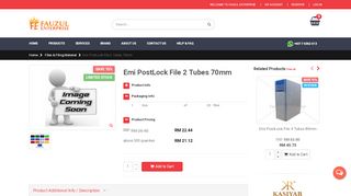 
                            11. Emi PostLock File 2 Tubes 70mm - Fauzul Enterprise