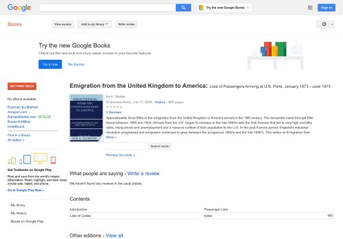 
                            8. Emigration from the United Kingdom to America: Lists of Passengers ...