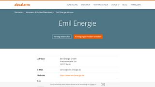 
                            5. Emil Energie Kündigungsadresse und Kontaktdaten - Aboalarm