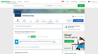 
                            3. Eminata Group Employee Benefit: Health Insurance | Glassdoor.ca