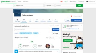 
                            4. Eminata Group Reviews | Glassdoor.ca