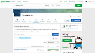 
                            10. Eminata Group Salaries in Canada | Glassdoor.co.in