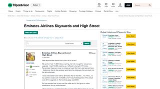 
                            4. Emirates Airlines Skywards and High Street - Dubai Forum - TripAdvisor