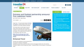 
                            6. Emirates and flydubai partnership announce first codeshare routes ...