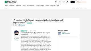 
                            6. Emirates High Street - A guest orientation beyond expectation ...