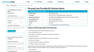 
                            8. Emirates Islamic Bank Personal Loan In uae - Profit Rates, Eligibility