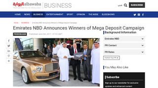 
                            9. Emirates NBD Announces Winners of Mega Deposit Campaign | Al ...