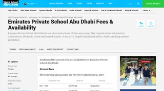 
                            4. Emirates Private School Abu Dhabi Fees & Availability ...