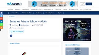 
                            11. Emirates Private School - Al Ain - Edusearch : Schools In Dubai