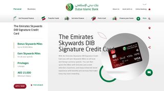 
                            5. Emirates Skywards DIB Signature Credit Card | Cards | Dubai Islamic ...