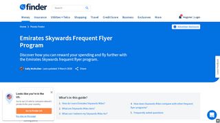 
                            12. Emirates Skywards Frequent Flyer rewards program guide | finder.com ...