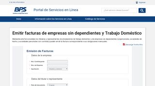 
                            7. Emisión de facturas - BPS - Servicios en linea