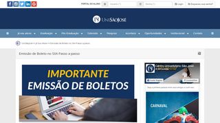 
                            3. Emissão de Boleto no SIIA Passo a passo - Faculdades São José