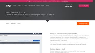 
                            4. Emissão de Nota Fiscal de Produto | Sage NF-e - Sage One