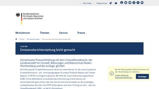 
                            4. Emissionsberichterstattung leicht gemacht | Pressemitteilung | BMU