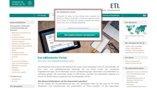 
                            7. eMitarbeiter - Ihre Lohn- und Gehaltsdokumente online - ETL PISA ...