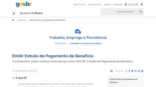 
                            9. Emitir Extrato de Pagamento de Benefício - GovBr - Serviços.gov.br