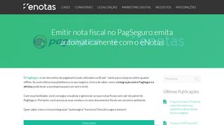 
                            13. Emitir nota fiscal no PagSeguro:emita automaticamente com o eNotas