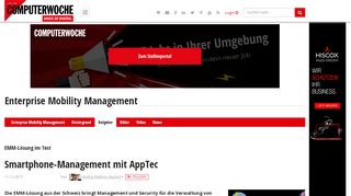 
                            4. EMM-Lösung im Test: Smartphone-Management mit AppTec ...