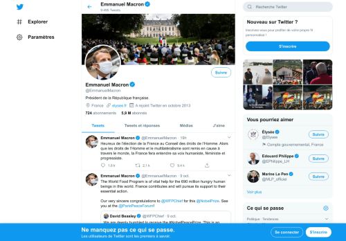 
                            10. Emmanuel Macron (@EmmanuelMacron) | Twitter