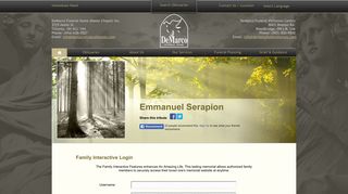 
                            6. Emmanuel Serapion Login - Toronto, Ontario | DeMarco Funeral ...