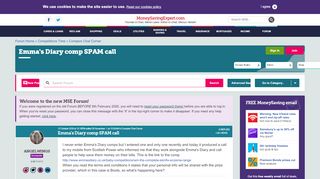 
                            12. Emma's Diary comp SPAM call - MoneySavingExpert.com Forums