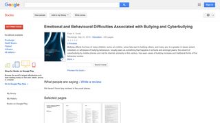 
                            12. Emotional and Behavioural Difficulties Associated with Bullying and ...