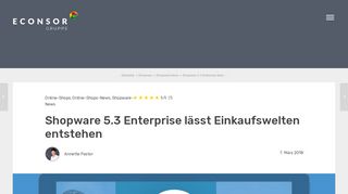 
                            9. Emotionale Einkaufswelt mit Shopware 5.3 Enterprise - econsor