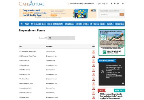 
                            11. Empanelment Forms - Cafemutual.com