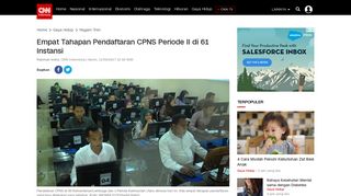 
                            12. Empat Tahapan Pendaftaran CPNS Periode II di 61 Instansi