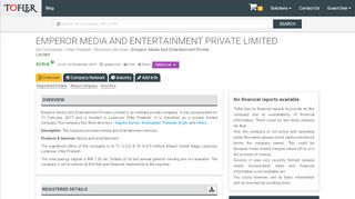 
                            5. Emperor Media And Entertainment Private Limited - Financial Reports ...
