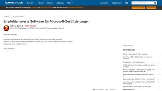 
                            4. Empfehlenswerte Software für Microsoft Zertifizierungen ...