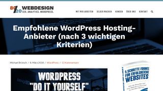 
                            10. Empfohlene WordPress Hosting-Anbieter (nach 3 wichtigen ...