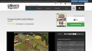 
                            12. Empire Earth Gold Edition downloaden und billig kaufen - Gamesrocket