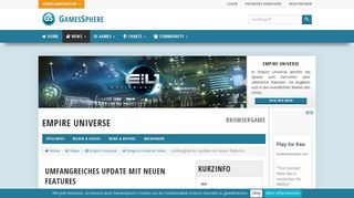 
                            11. Empire Universe: Umfangreiches Update mit neuen Features