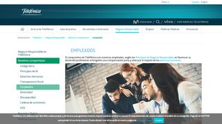 
                            9. Empleados | Nuestros compromisos | Negocio Responsable | Telefónica