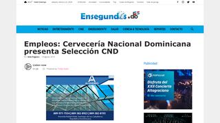 
                            11. Empleos: Cervecería Nacional Dominicana presenta Selección CND